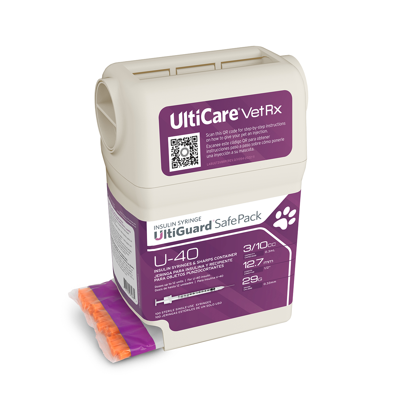 VetRx 29G Syringes Cat & Dog Insulin