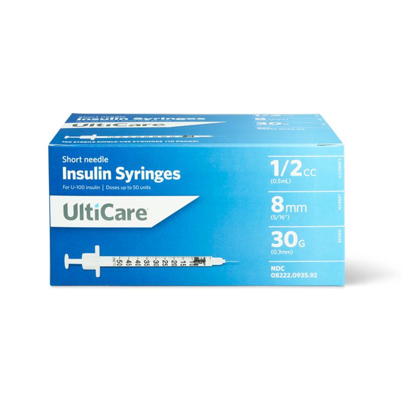 UltiCare Insulin Syringe - 28G 1cc 1/2 - BX 100