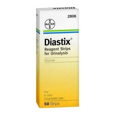Bayer Diastix, Reagent Strip. For Urine Glucose - 50 ct. - Total Diabetes Supply
