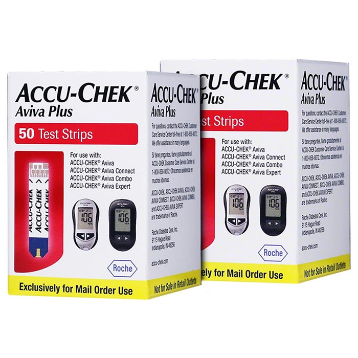 Accu Chek Aviva Plus 100 Glucose Test Strips Free Shipping