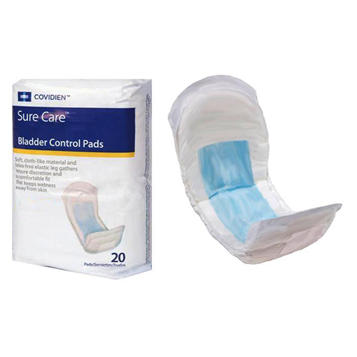 Sure Care Bladder Control Pad - 4" x 14-1/2" - Pack of 42
