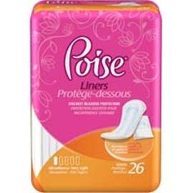 Kimberly Clark Poise Pantyliners Very Light Absorbency, Discreet Protection 7-1/2" - One pkg of 26 each - Total Diabetes Supply
