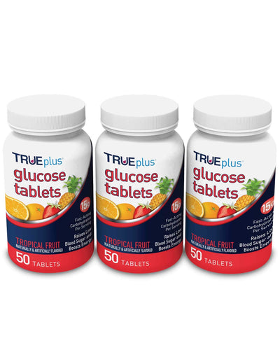 TRUEplus Glucose Tabs - Tropical Fruit 50 ct.