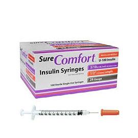 best syringes for semaglutide SureComfort U-100 Insulin Syringes - 29G 3/10cc 1/2