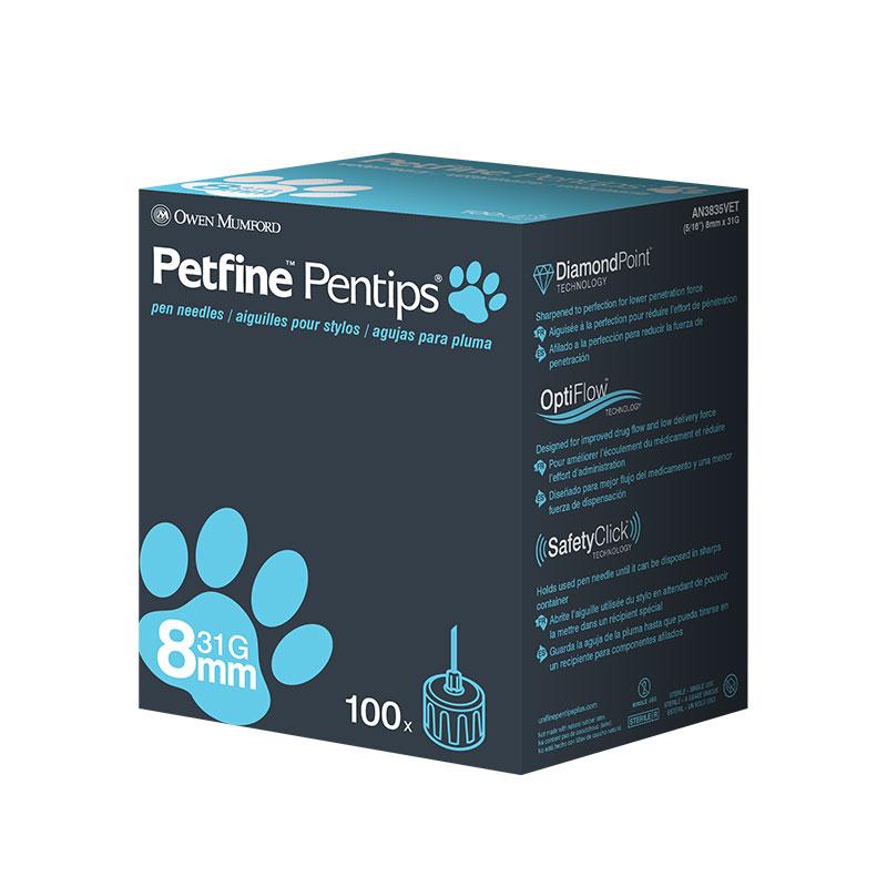 Petfine Unifine Pentips - 31G 8mm (5/16") - 100ct