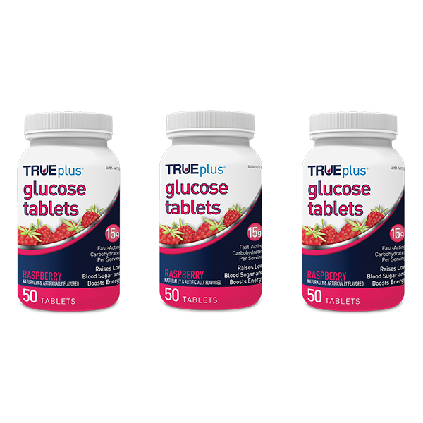 TRUEplus Glucose Tabs - Raspberry 50 ct.