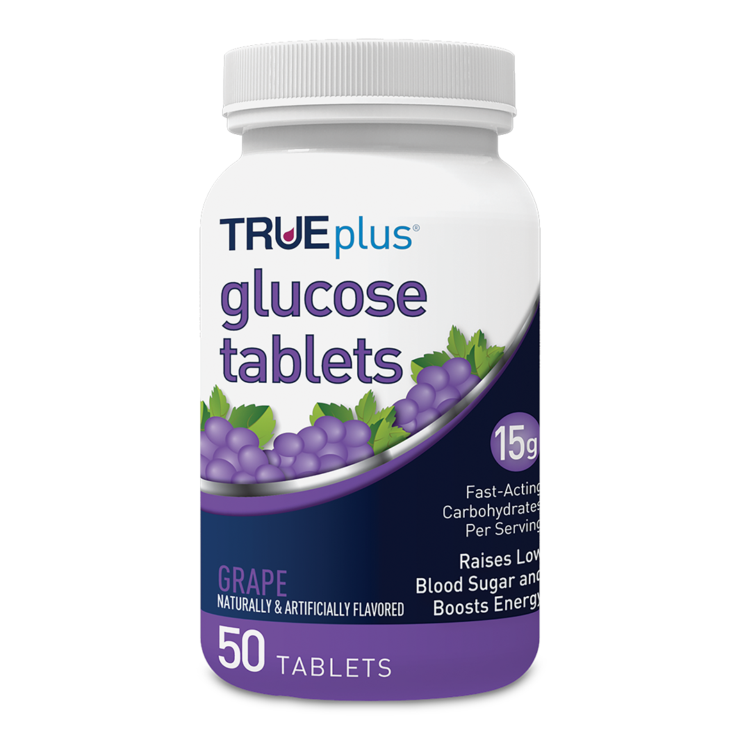 TRUEplus Glucose Tabs Grape 50 ct.