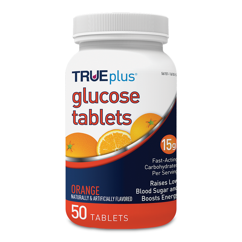 TRUEplus Glucose Tabs - Orange 50 ct.