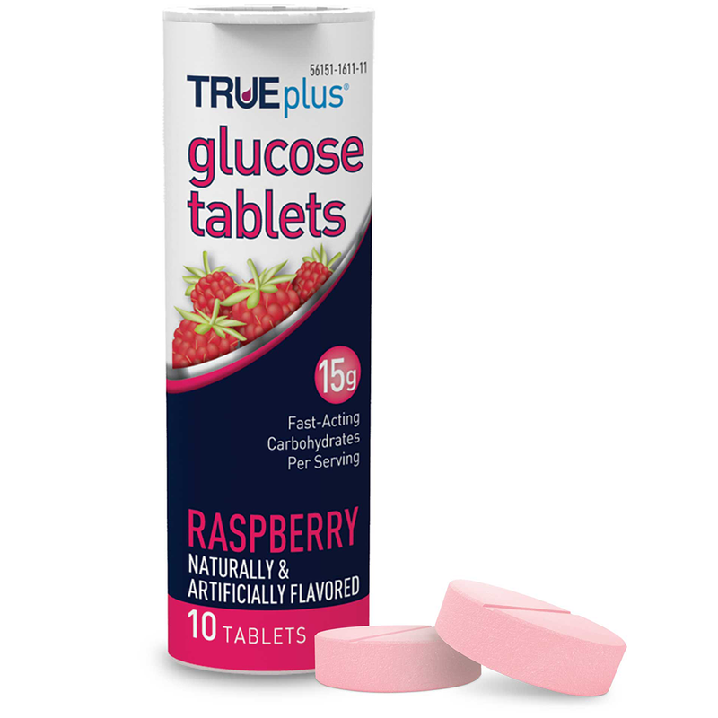 TRUEplus Glucose Tabs - Raspberry 10 ct.