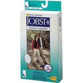 BSN Jobst Activewear Knee High Firm Compression Socks Extra-large, Cool White, Closed Toe, Unisex, Latex-free - 1 Pair - Total Diabetes Supply
