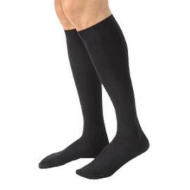 BSN Jobst Knee High Mens CasualWear Compression Socks Medium Tall, Black, Closed Toe, Latex-free - 1 Pair - Total Diabetes Supply
