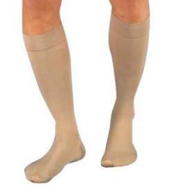 BSN Jobst Relief Knee High Firm Compression Stockings Large Silky Beige, Closed Toe, Unisex, Latex-free - 1 Pair - Total Diabetes Supply
