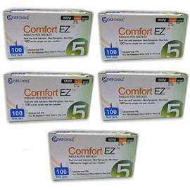Comfort EZ Pen Needles Short - 31G 8mm 5/16 - BX 100 - Case of 5