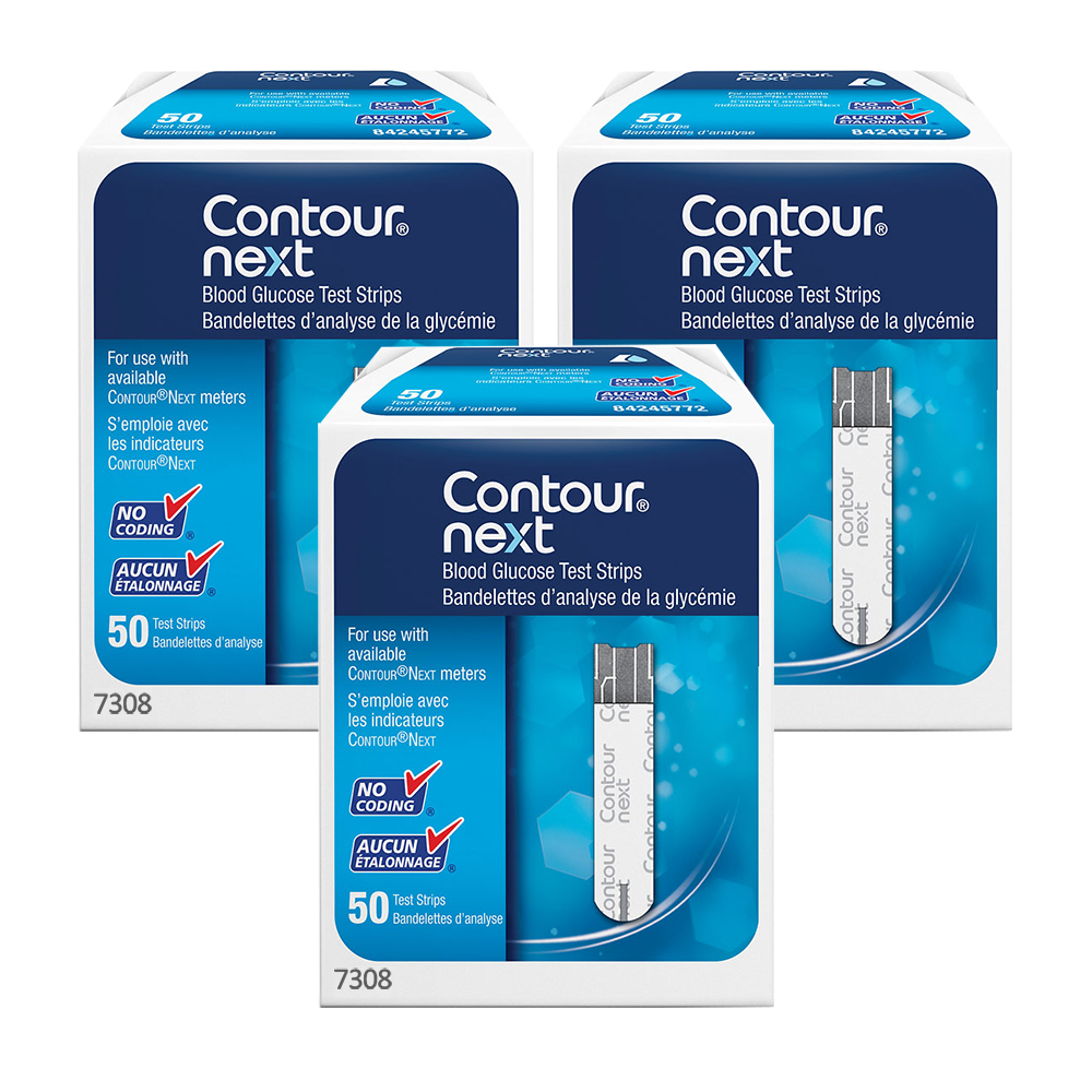 CONTOUR® NEXT Blood Glucose Test Strips, 100ct, Retail - DDP Medical Supply