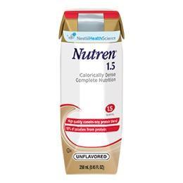 Nestle Nutren 1.5 Complete High-Calorie Liquid Nutrition Unflavored 8oz/250mL - One each