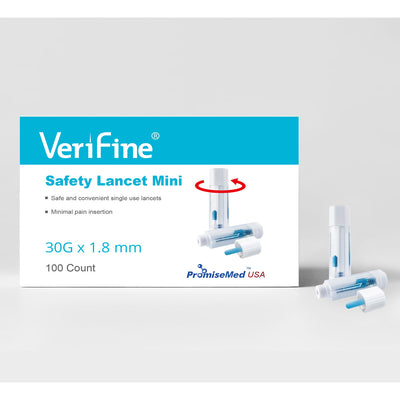 Verifine Mini Safety Lancets 30G - 100 ct.