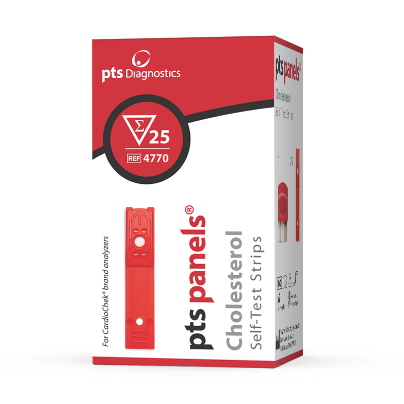 PTS Panels CHOLESTEROL At-Home Self-Test Strips (25 Tests)