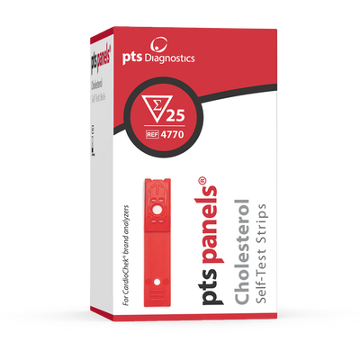 PTS Panels CHOLESTEROL At-Home Self-Test Strips (25 Tests)
