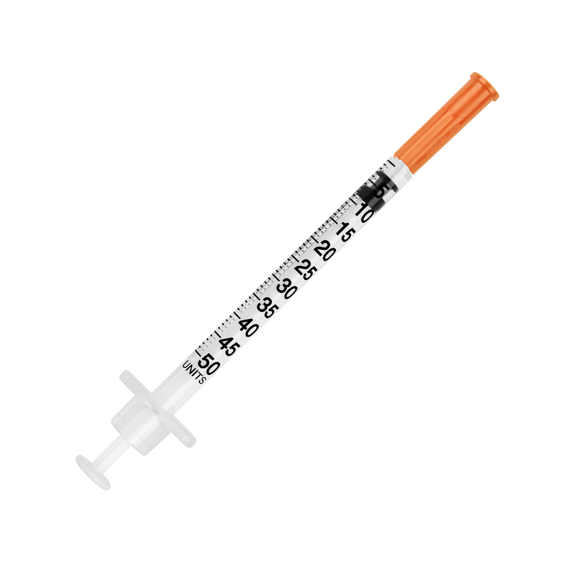 UltiCare U-100 Insulin Syringes, 1/2cc - 28G x 12.7mm (1/2"), 100ct box