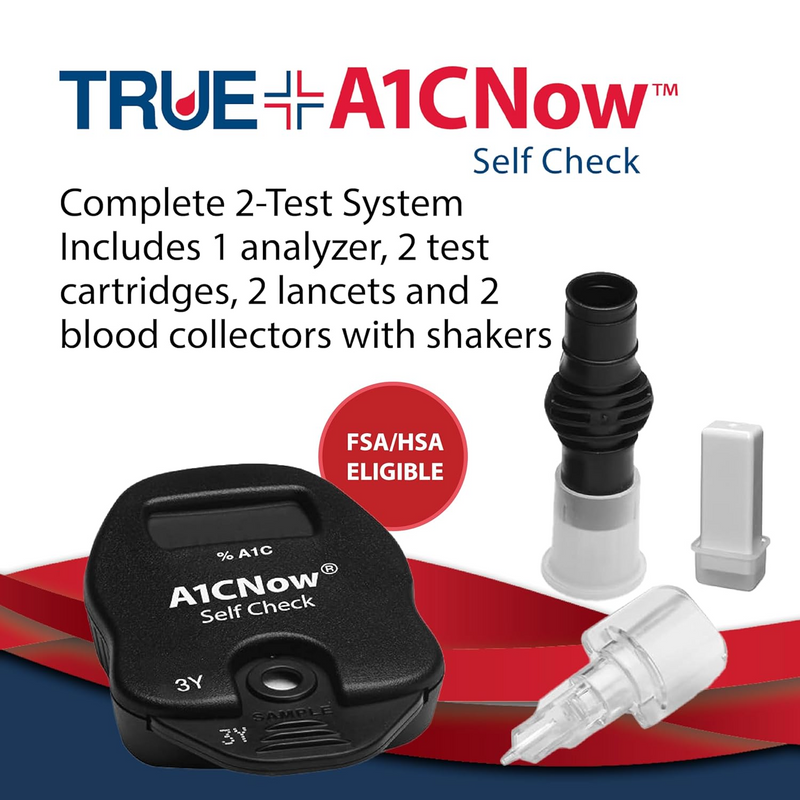 TRUEplus A1CNow Self Check Test System - 2 Count Test Kit