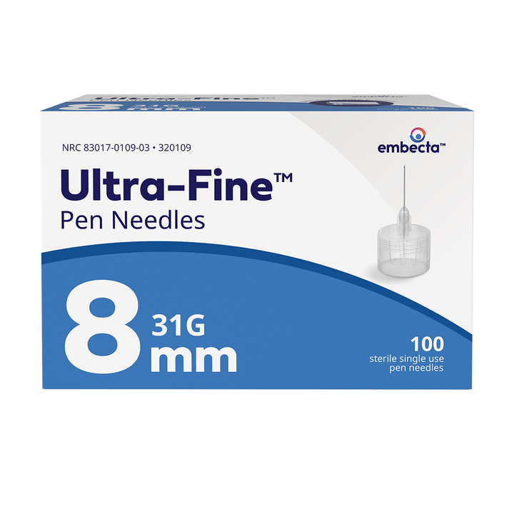 BD Embecta Ultra-fine Short Pen Needles - 31G X 8mm (5/16