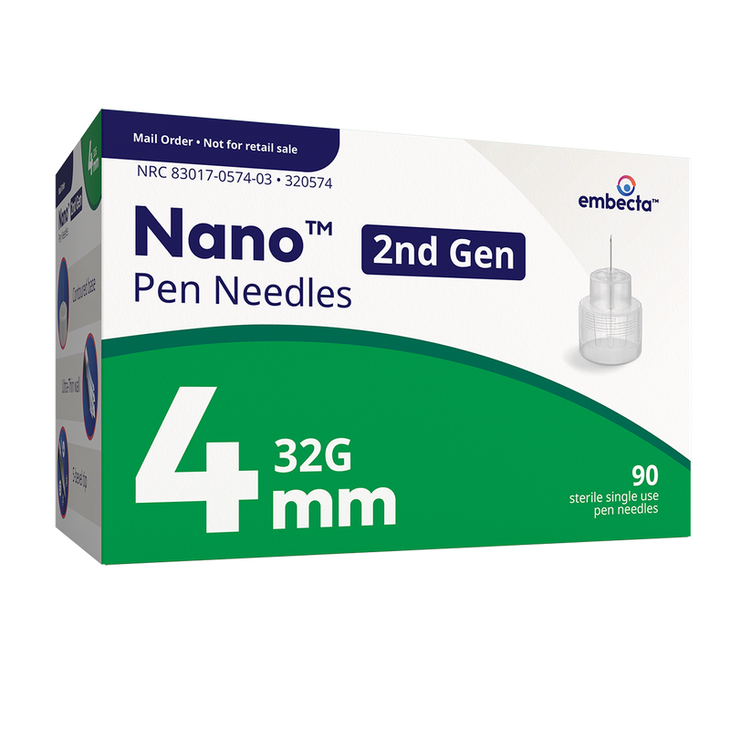 BD Embecta Nano 2nd Gen Pen Needles - 32G 4mm - BX 90 (formerly BD)