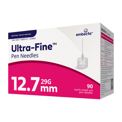 Embecta Ultra-Fine Pen Needles - 29G 1/2" - BX 90 (formerly BD)
