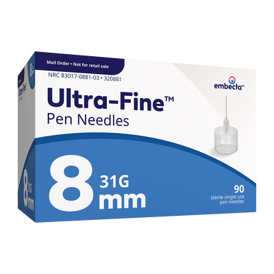 BD Embecta Ultra-Fine III Short Pen Needles - 31G 5/16" - BX 90