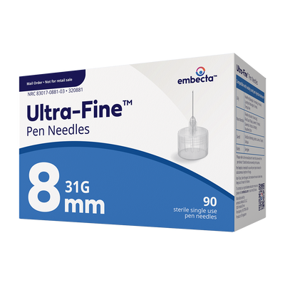 BD Embecta Ultra-Fine III Short Pen Needles - 31G 5/16" - BX 90