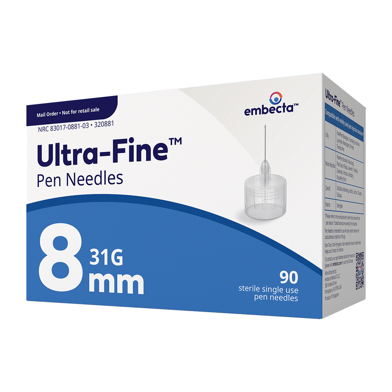 BD Embecta Ultra-Fine III Short Pen Needles - 31G 5/16" - BX 90
