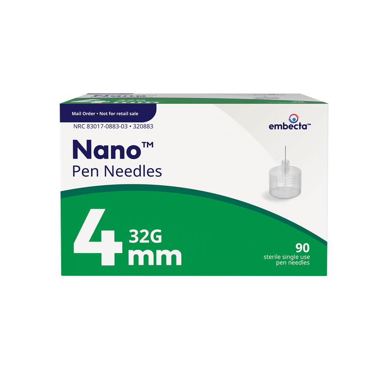 BD Embecta Nano Ultra Fine Pen Needles - 32G 4mm - BX 90 (formerly BD)