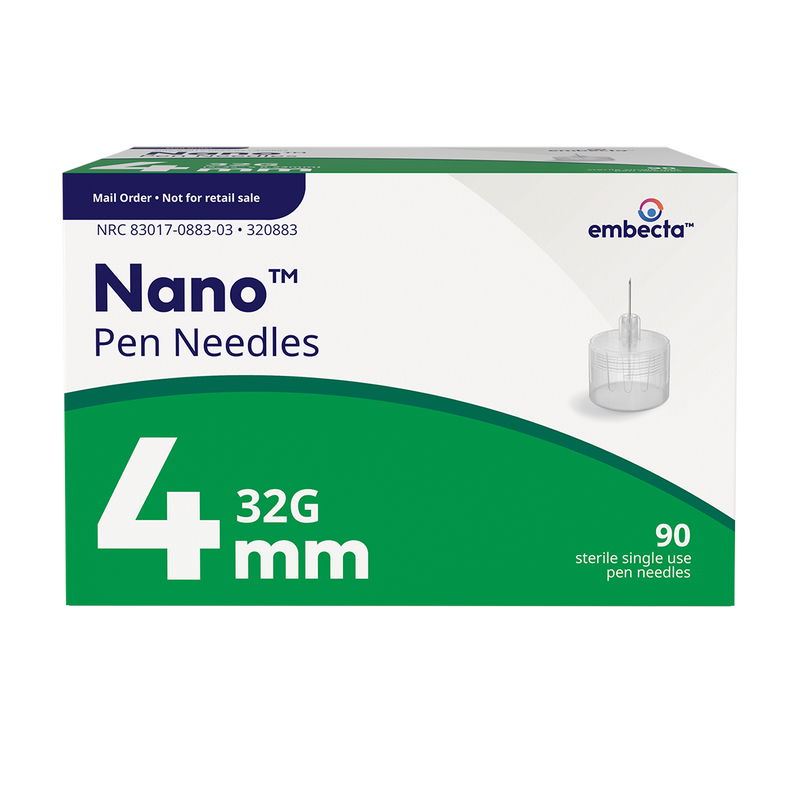 BD Embecta Nano Ultra Fine Pen Needles - 32G 4mm - BX 90 (formerly BD)