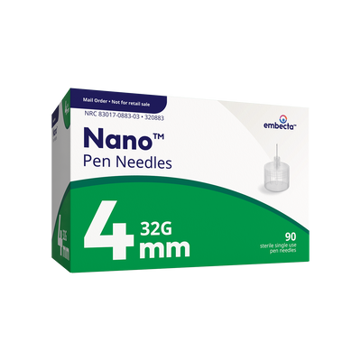 BD Embecta Nano Ultra Fine Pen Needles - 32G 4mm - BX 90 (formerly BD)