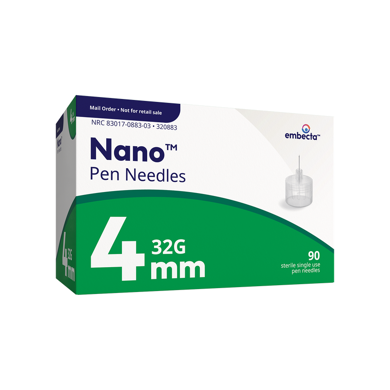 BD Embecta Nano Ultra Fine Pen Needles - 32G 4mm - BX 90 (formerly BD)