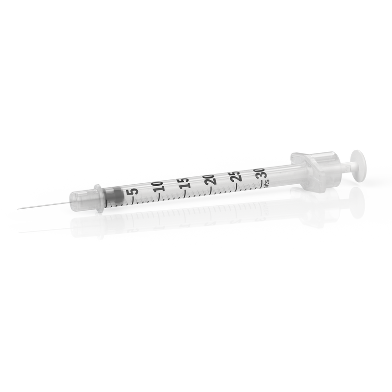 BD Embecta Insulin Syringes Ultra Fine Needle - 30G 3/10cc 1/2" - BX 100 (formerly BD)