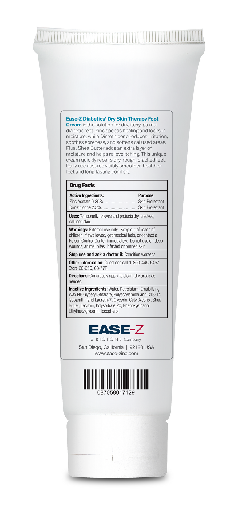 EASE-Z Diabetics Dry Skin Therapy Foot Cream