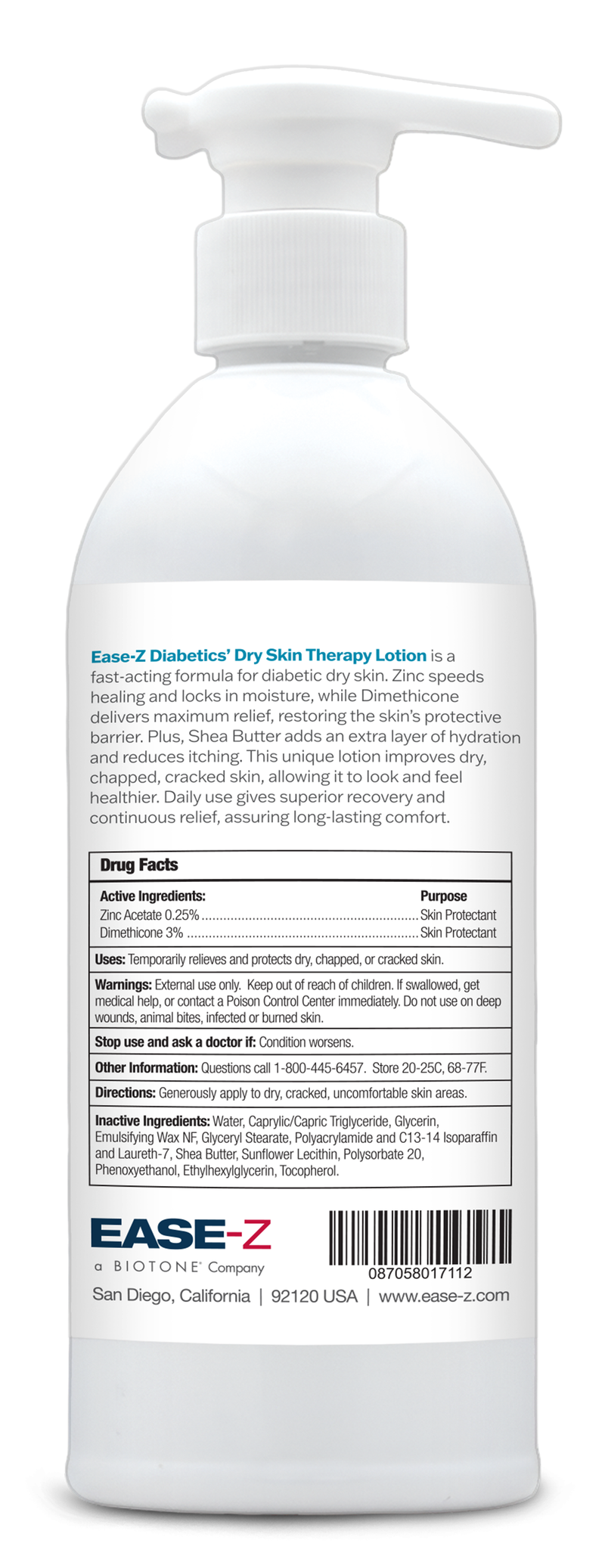 EASE-Z Diabetics Dry Skin Therapy Lotion