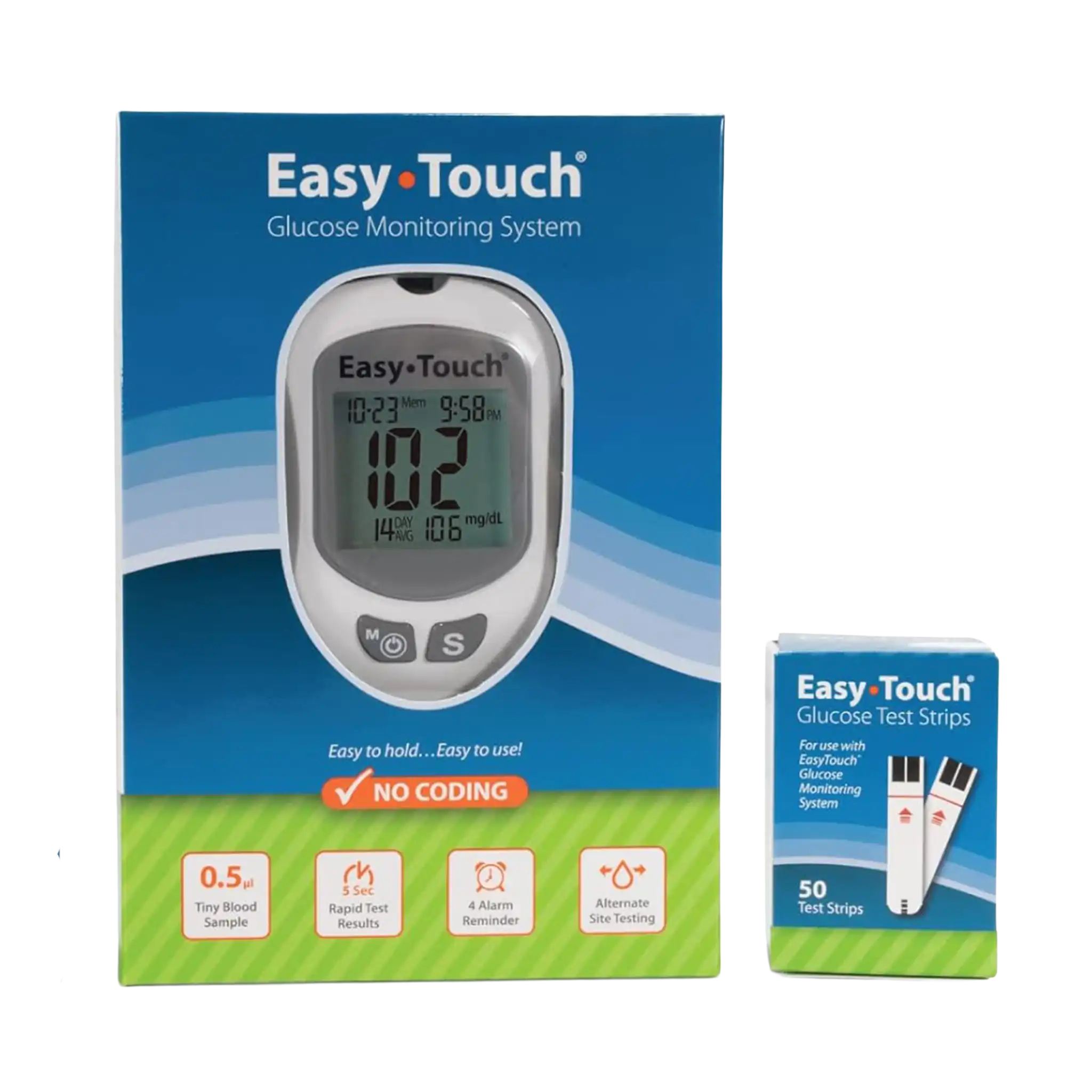 EasyTouch Meter and Test Strips - 50 ct | Total Diabetes Supply