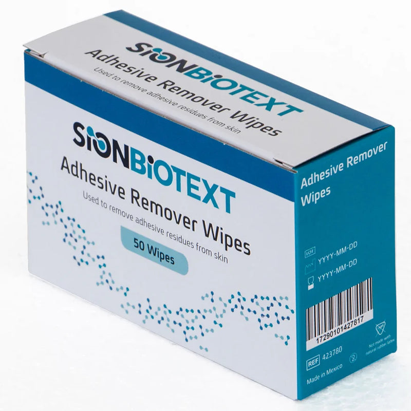 Sion Biotext Adhesive Remover Wipes - 50 per box - Replaces AllKare Item 