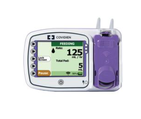 Kangaroo Connect Enteral Feeding Pump w/ Pole Clamp and Power Adapter