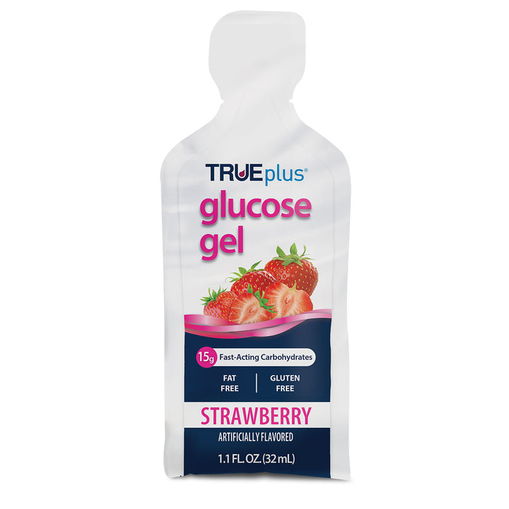 TRUEplus Glucose Gel - Strawberry 1.1oz | TotalDiabetesSupply.com