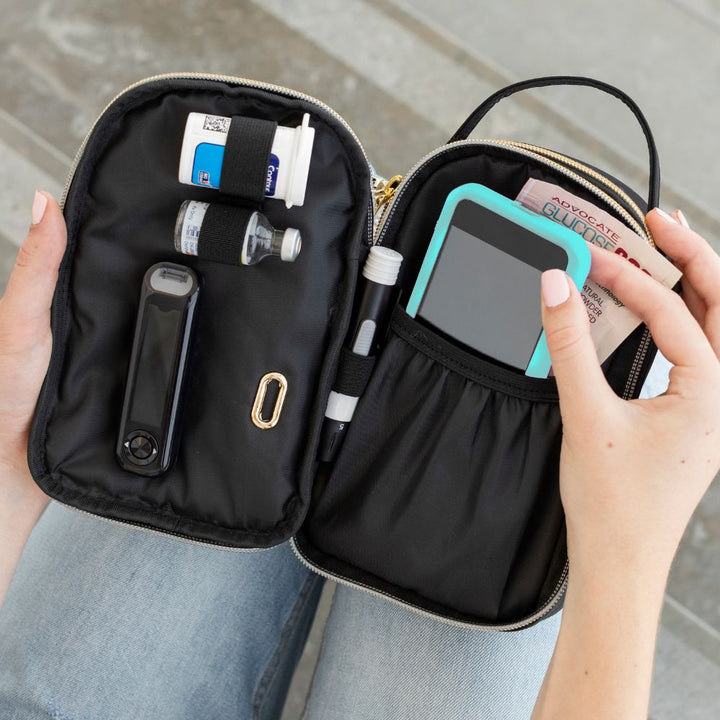 Diabetes Triple Zip Purse XL