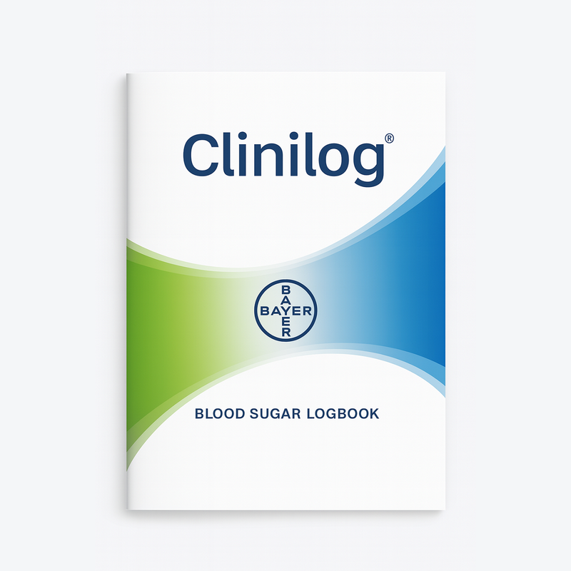 Bayer CliniLog Glucose Log Book