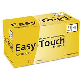 EasyTouch Pen Needle - 31G 3/16" - BX 100 - Total Diabetes Supply
