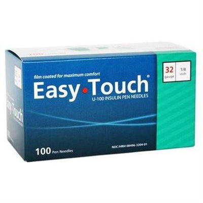 EasyTouch Pen Needle - 32G 1/4" - BX 100 - Total Diabetes Supply
