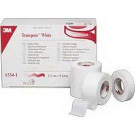 3M Transpore White Plastic Tape 1in x 10 Yards - Sold By Box 12 Rolls 15341 - Total Diabetes Supply
