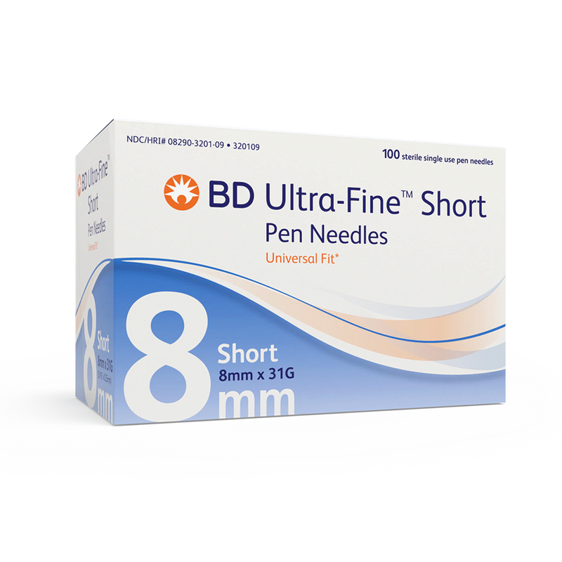 Embecta Ultra File Syringes Ultra-Fine III Short Insulin Pen Needle, 31 G x 8 mm ...