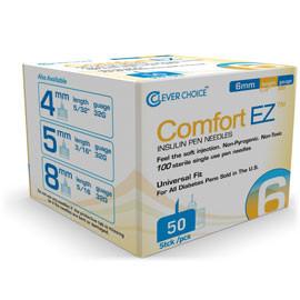 Clever Choice Comfort EZ Pen Needles - 32G X 6mm - BX 50 - Total Diabetes Supply
