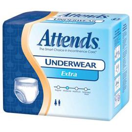Attends Underwear Extra Absorbent Medium 34"-44" - One pkg of 25 each - Total Diabetes Supply
