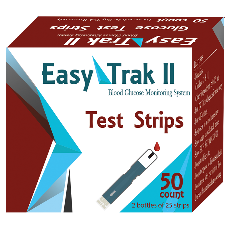 Easy Trak II Glucose Test Strips - 50 ct.